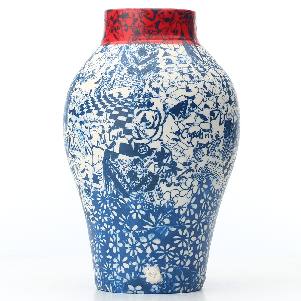 Carolyn Tripp red top vessel